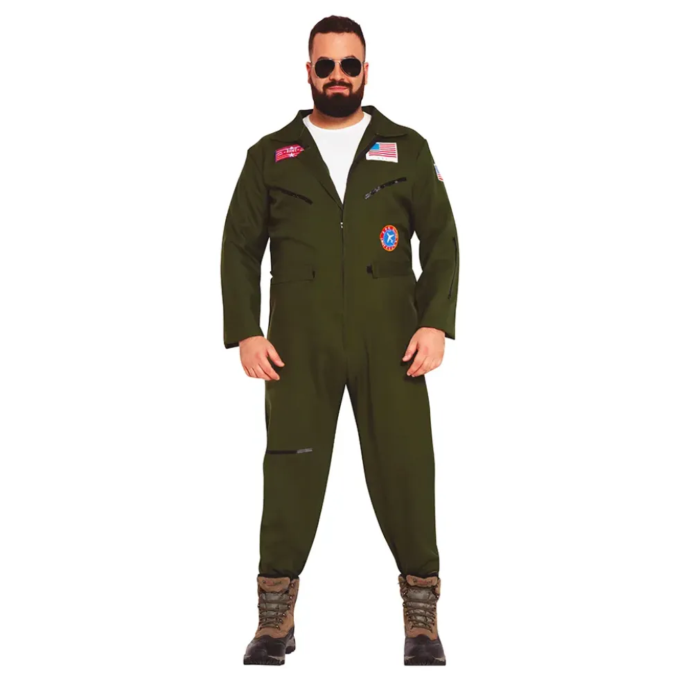 Krigspilot Jumpsuit Maskeraddräkt