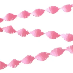Kräppgirlang Babyrosa