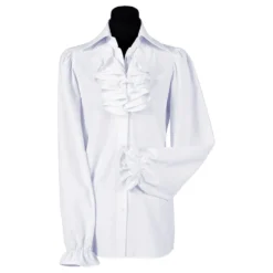 Kråsblus Vit Dam Deluxe