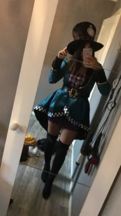 Kvinnlig Mad Hatter Deluxe Maskeraddräkt