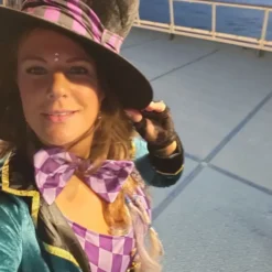 Kvinnlig Mad Hatter Deluxe Maskeraddräkt