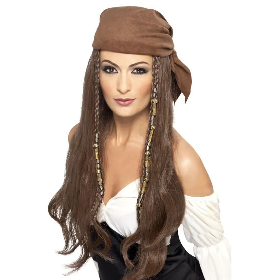 Kvinnlig Piratperuk med Bandana