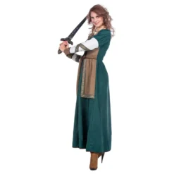 Kvinnlig Viking Krigare Maskeraddräkt