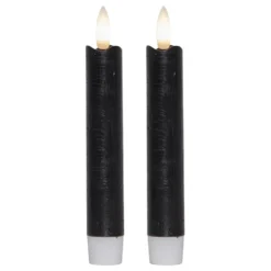 LED Antikljus Korta Rustic Svart