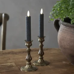 LED Antikljus Korta Rustic Svart