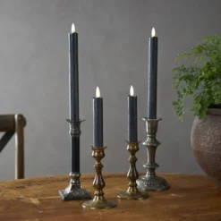 LED Antikljus Långa Rustic Svart