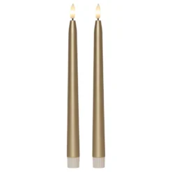 LED Antikljus Metallic Guld