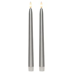 LED Antikljus Metallic Silver