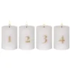 LED Blockljus Flamme Advent