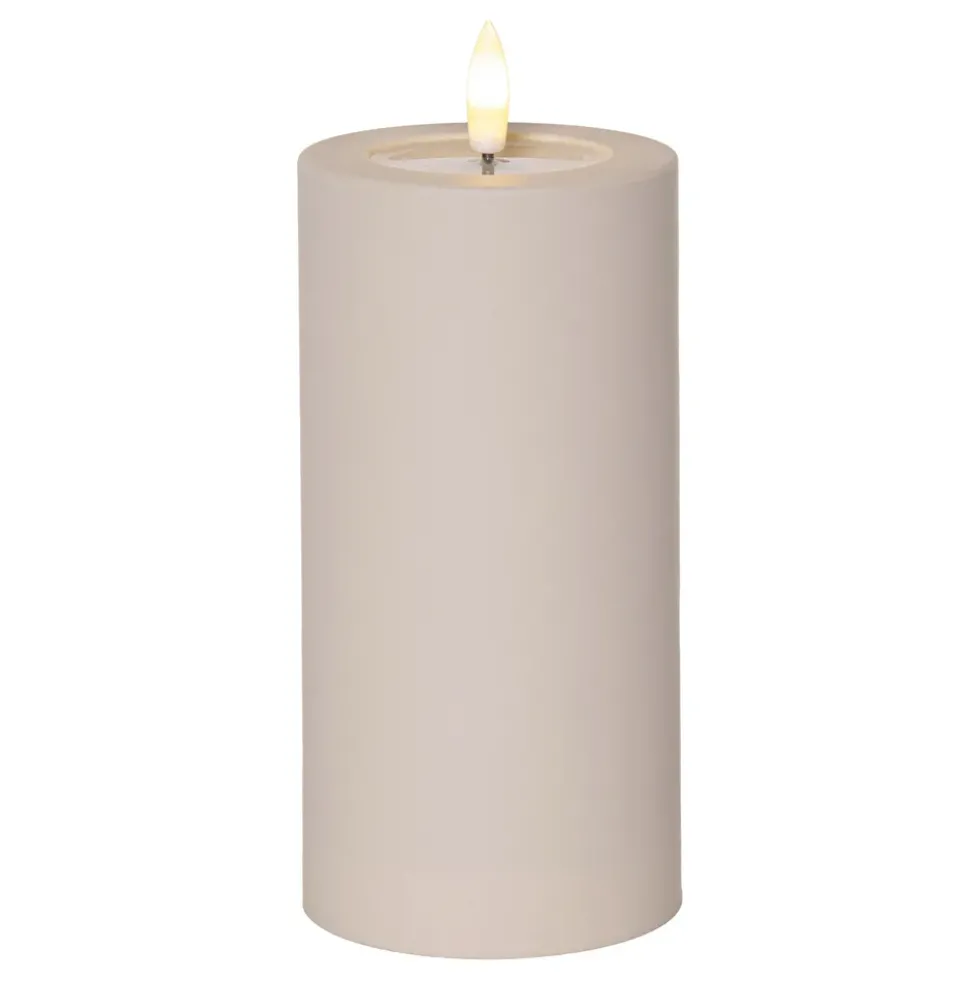 LED Blockljus Soft Beige