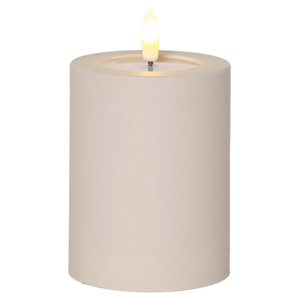 LED Blockljus Soft Beige