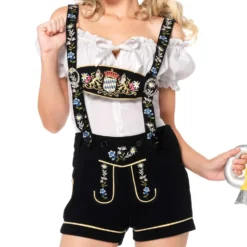 Lederhosen Shorts Dam Deluxe Maskeraddräkt