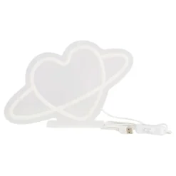 LED-lampa Planet Heart med Neon-effekt