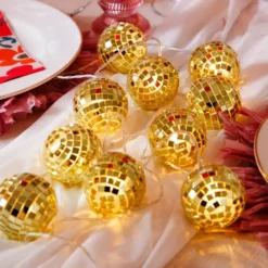 LED-Ljusslinga Discokulor Guld