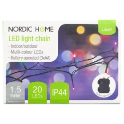 LED Ljusslinga Flerfärgad Kort