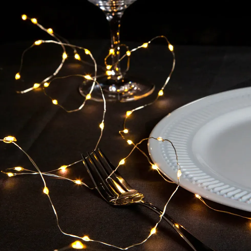 LED Ljusslinga Guld