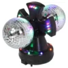 LED Roterande Spegelkulor Duo