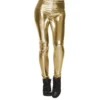 Leggings Metallic Guld