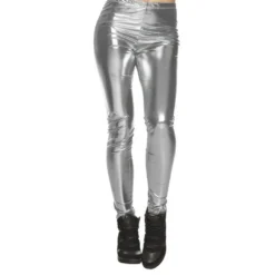 Leggings Metallic Silver