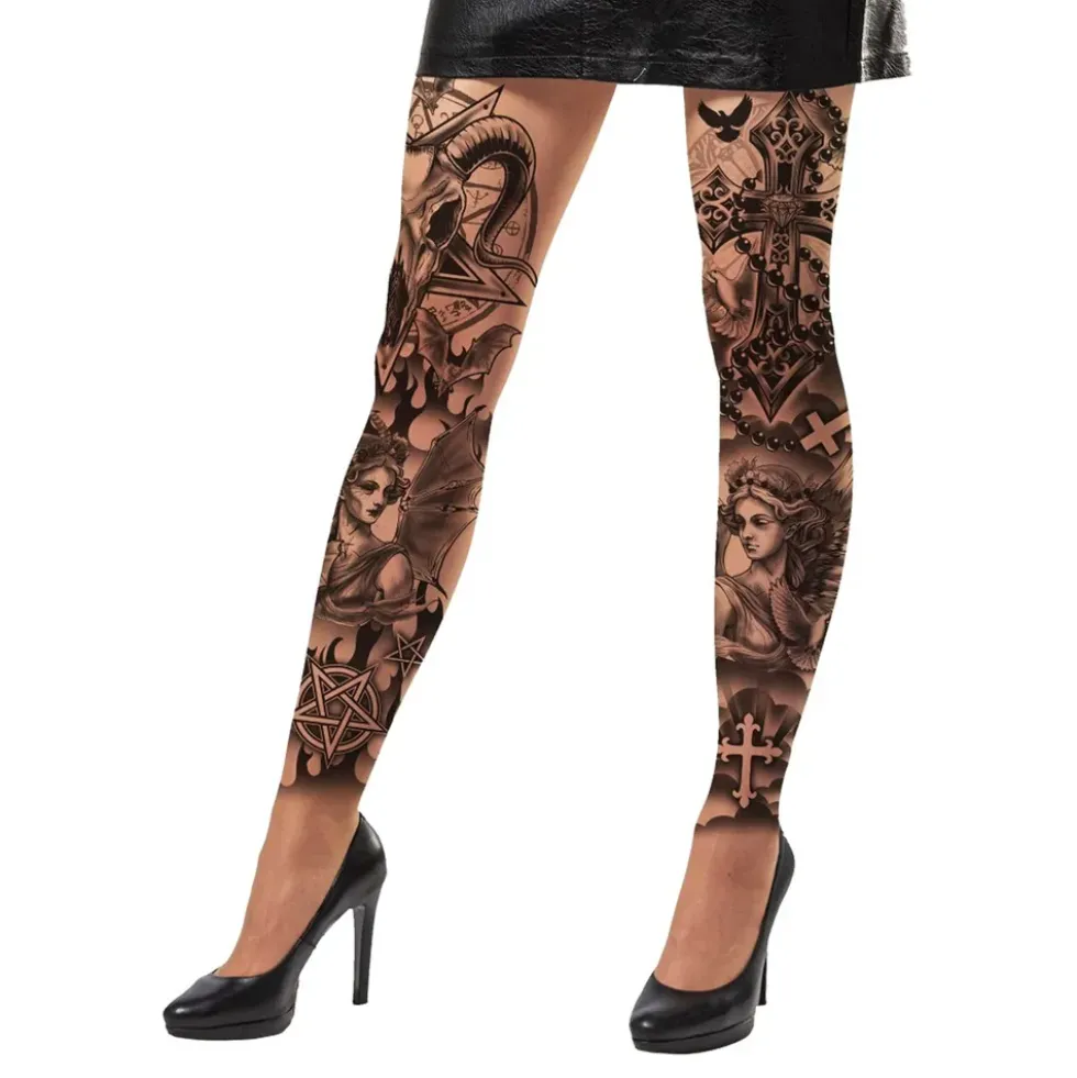 Leggings Tatueringar Gothic