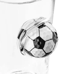 Ölglas med Fotboll