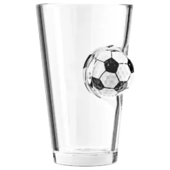 Ölglas med Fotboll