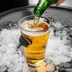 Ölglas med Hockeypuck