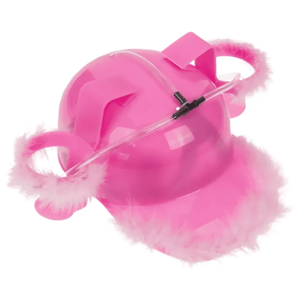 Ölhjälm med Rosa Fluff
