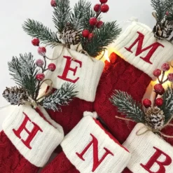Liten Julstrumpa med Bokstav