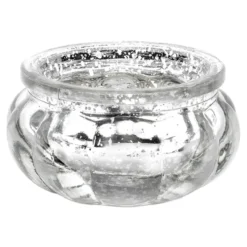 Ljuslyktor Rund Silver
