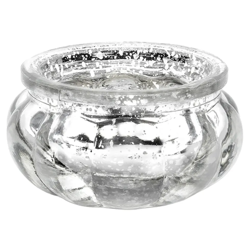Ljuslyktor Rund Silver