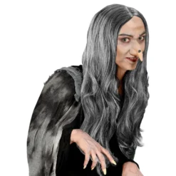 Lång Grå Peruk