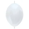 Länkballonger Pärlvit