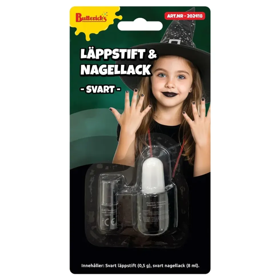 Läppstift & Nagellack Svart