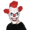 Läskig Clownmask med Hår