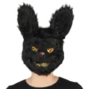 Läskig Kanin Mask Svart