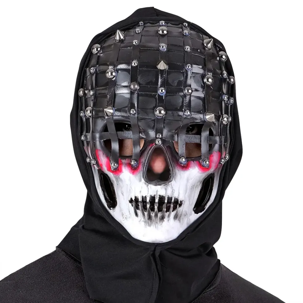 Läskig Mask med Nitar och Huva