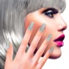 Lösnaglar Glitter Silver