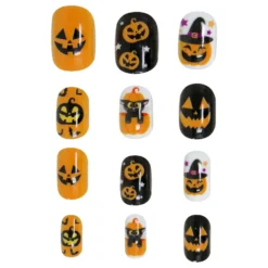 Lösnaglar Pumpa Halloween för Barn