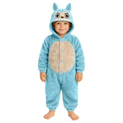 Lulu Monster Blå Onesie Barn Maskeraddräkt