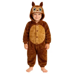Lulu Monster Brun Onesie Barn Maskeraddräkt