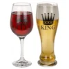 Öl- & Vinglas King & Queen