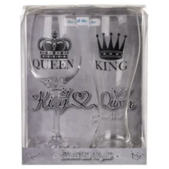 Öl- & Vinglas King & Queen
