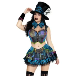 Mad Hatter Dam Deluxe Maskeraddräkt