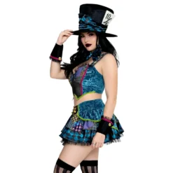 Mad Hatter Dam Deluxe Maskeraddräkt