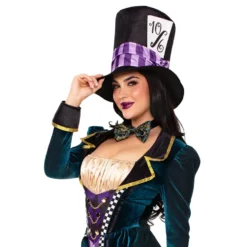Mad Hatter Jumpsuit Deluxe Maskeraddräkt