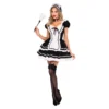 Maid to Flirt Klänning Deluxe Maskeraddräkt