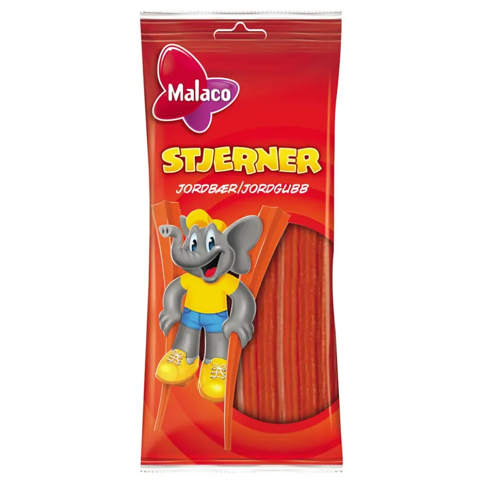 Malaco Stjerner Jordgubb