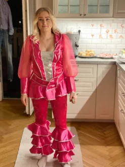 Mama Mia Rosa Maskeraddräkt