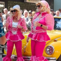 Mama Mia Rosa Maskeraddräkt